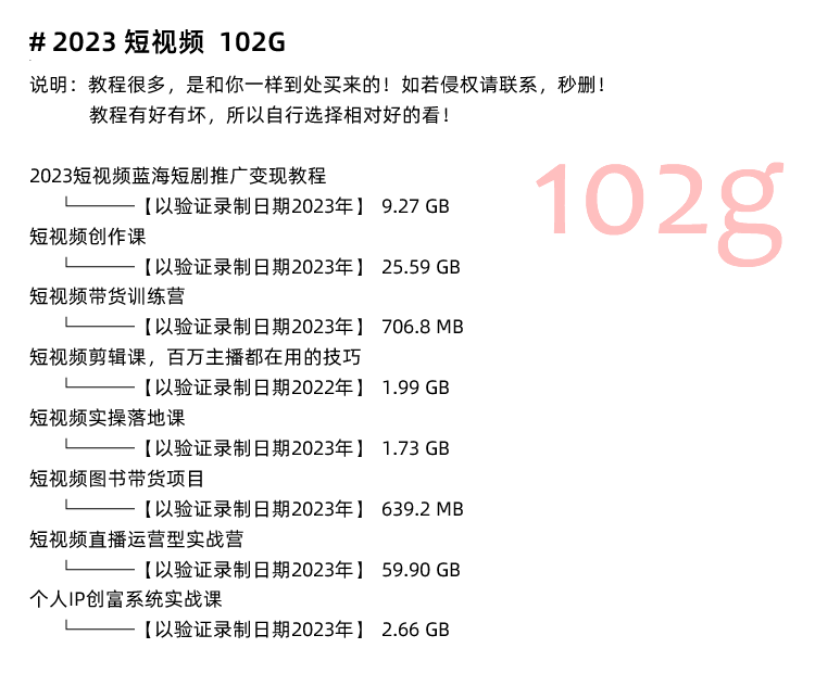 图片[12]-短视频实拍摄剪辑配音运营技巧制作教程学习培训课程-秦汉网创