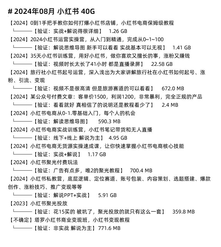 图片[8]-小红书运营全套视频课程，网红达人博主种草笔记起号变现培训教程-秦汉网创