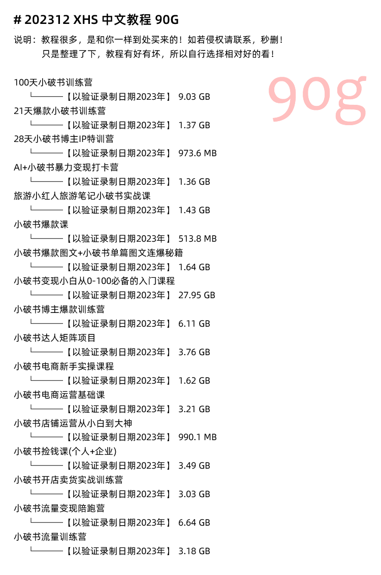 图片[14]-小红书运营全套视频课程，网红达人博主种草笔记起号变现培训教程-秦汉网创