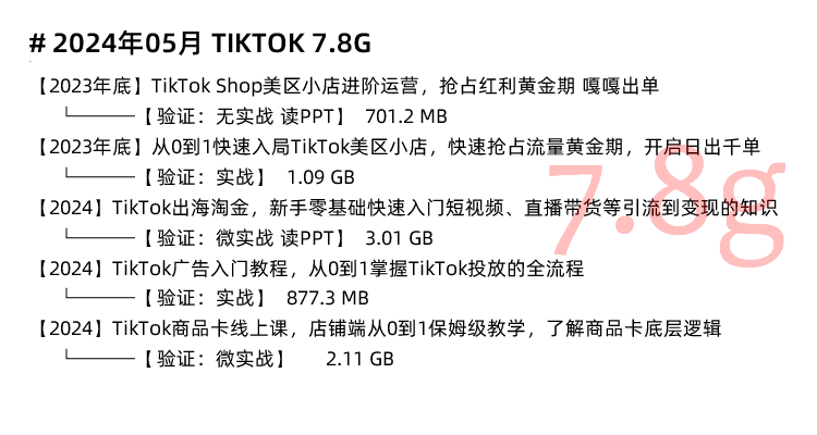 图片[10]-TikTok教程！海外抖音开店 TikTok国际版营销跨境电商课程-秦汉网创