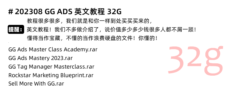 图片[11]-Google Ads教程，GG ADS谷歌海外投放广告付费流量外贸跨境电商推广最新课程-秦汉网创