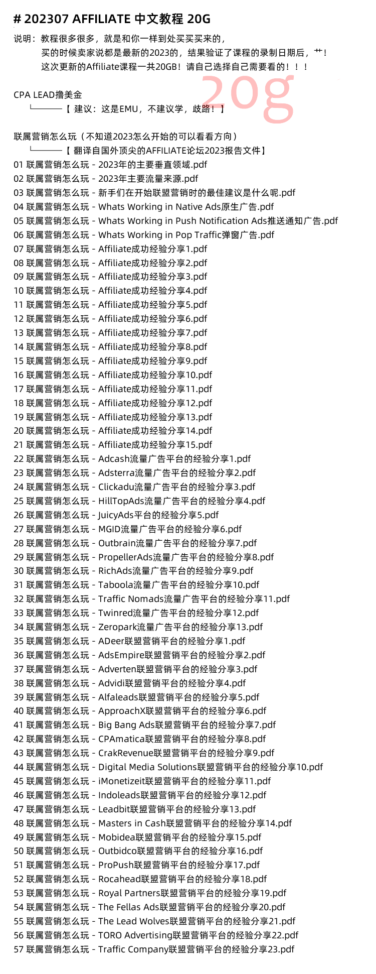 图片[10]-Affiliate Marketing教程！联属网络营销海外广告推广运营培训课程-秦汉网创