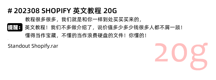 图片[11]-Shopify教程！Shopify外贸自建站开店主题模板运营独立站培训视频课程-秦汉网创