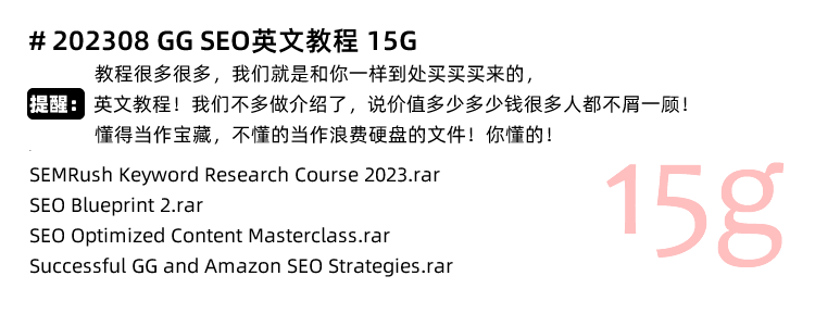图片[11]-Google Seo教程，GG SEO谷歌搜索引擎排名优化！外贸英文网站黑帽白帽课程-秦汉网创