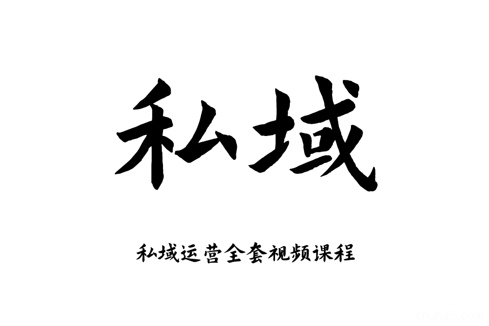 私域运营全套视频课程 个人企业社群营销矩阵裂变技巧IP变现教程-秦汉网创