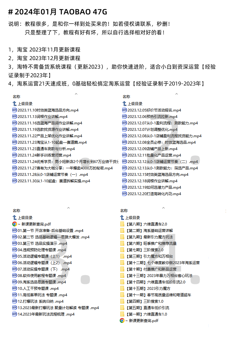 图片[13]-淘宝开店教程！淘宝虚拟产品网店免费注册电商运营培训视频课程-秦汉网创